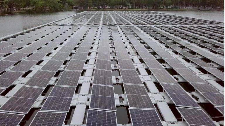 German Company Builds Floating Solar Farm