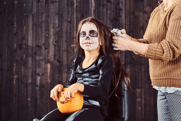 Skeleton Halloween Costume from waste