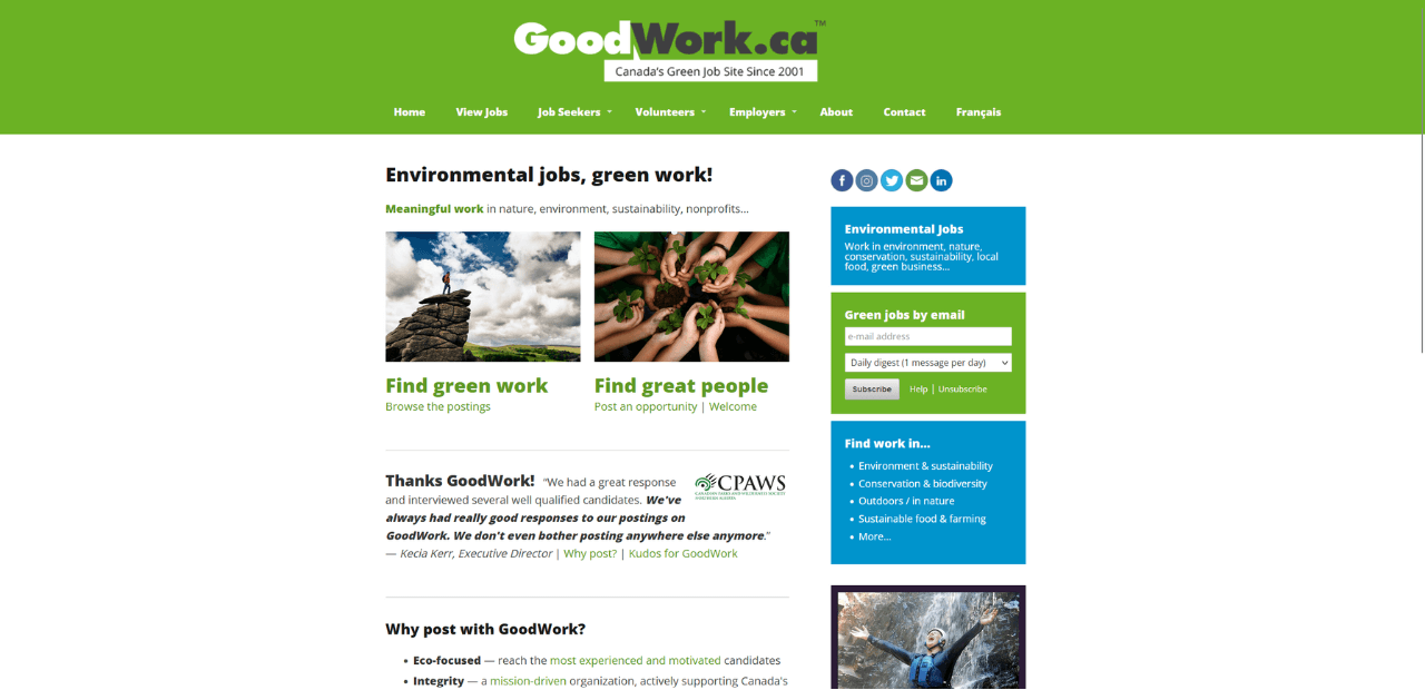 GoodWork Green Jobs Board