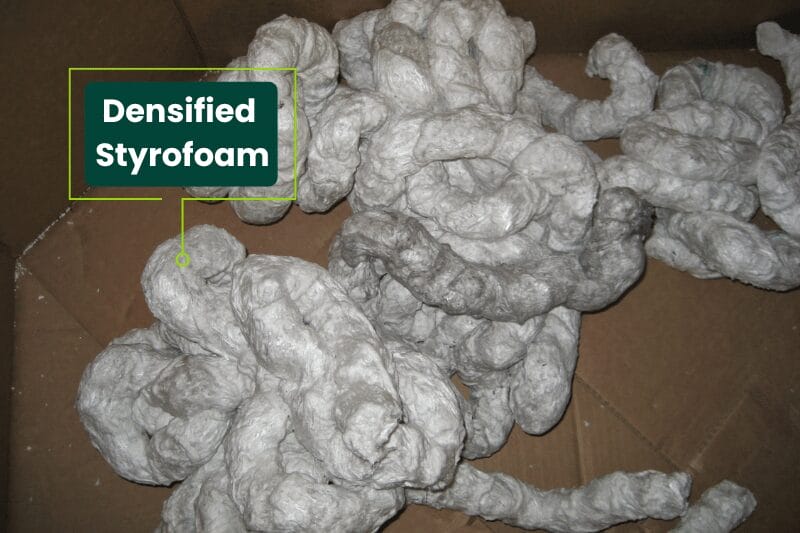 Densified Styrofoam