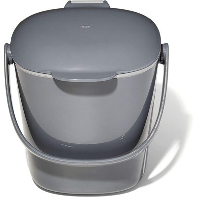 EPICA Countertop Compost Bin Kitchen | 1.3 Gallon | Odorless Composting Bin  with Carbon Filters | Indoor Compost Bin with Lid | Stainless Steel