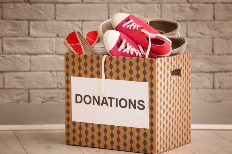 why should you donate shoes
