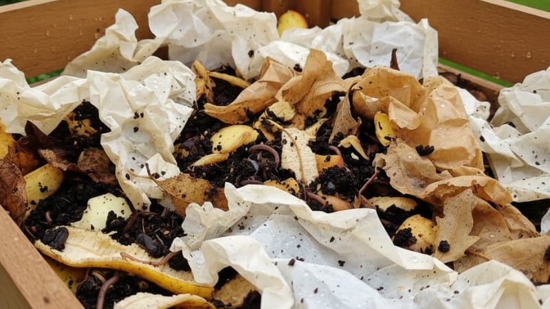parchment paper in compost