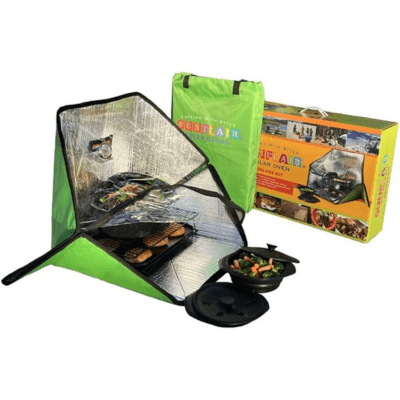 Sunflair Portable Solar Oven Deluxe with Complete Cookware