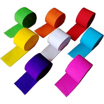 8 rolls Party Streamer Paper Decorations