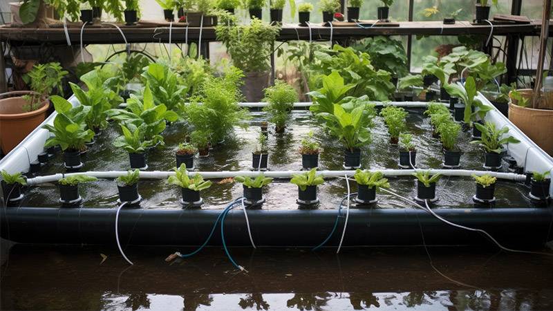 Aquaponics greenhouse