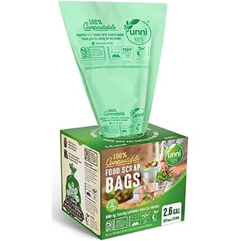 UNNI 100 Percent Biodegradable Trash Bags box