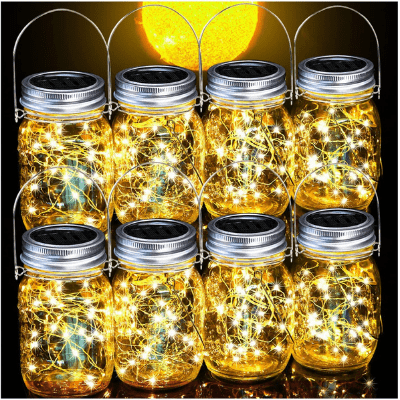 Cooo 8 Pack Outdoor Solar Lantern