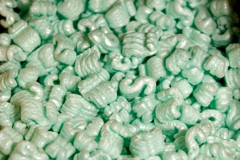 Green Packing Peanuts