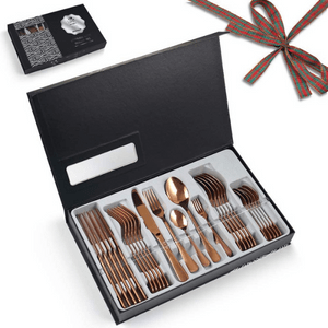 HAPPY KIT Rose Gold Flatware Gift Set