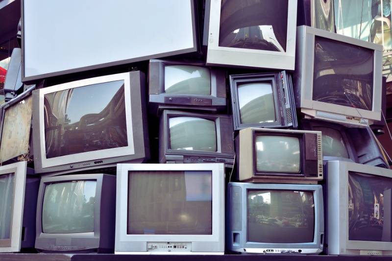 Old CRT monitors