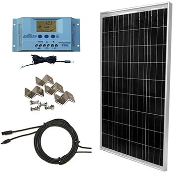 WindyNation 100 Watt Solar Panel Kit