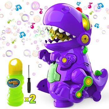 One WisToyz Bubble Machine Dinosaur Bubble Blower