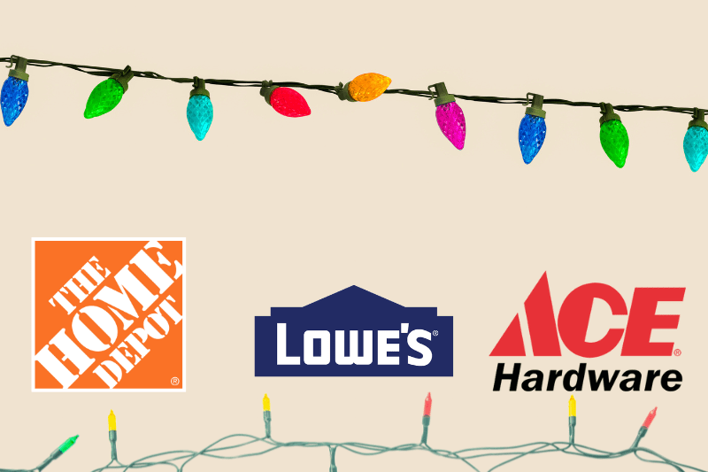 Recycling Christmas Lights at Hardware Stores