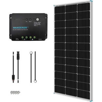 Renogy 100W 12V Monocrystalline Solar Starter Kit