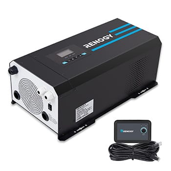 Renogy 3000W 12V Pure Sine Wave Inverter Charger w/ LCD Display