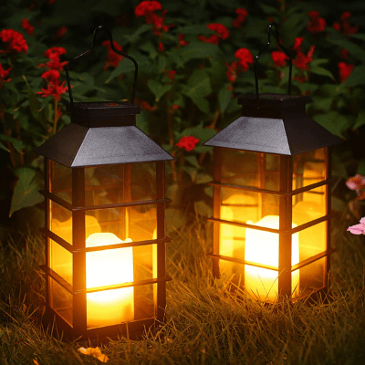 Ulmisfee 2 Pack Solar Lantern