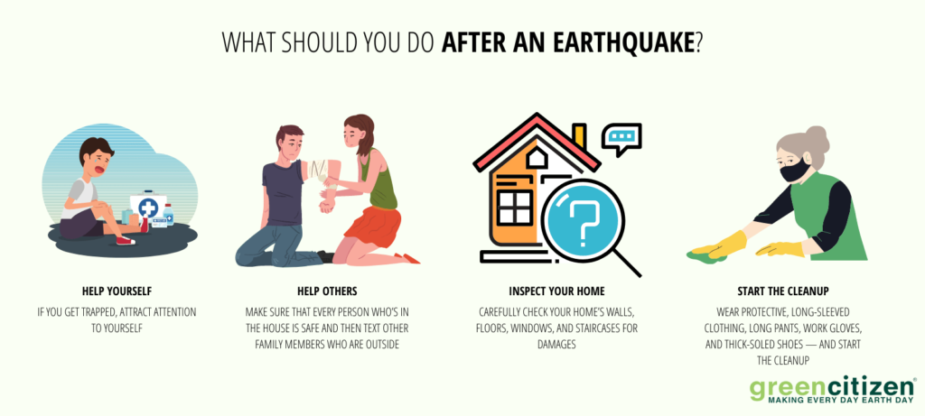 What to do after earthquake