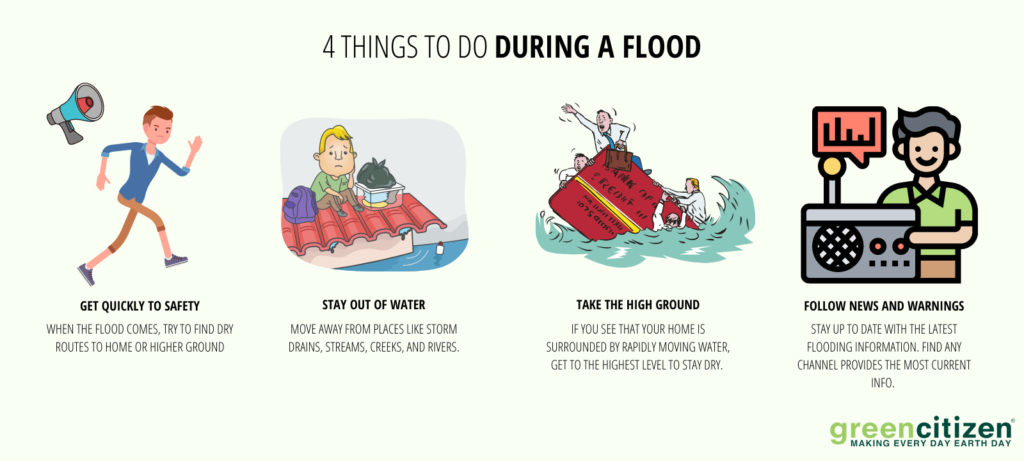 how to prepare for floods and what to do during a flood