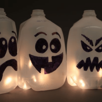 milk jug ghost lantern