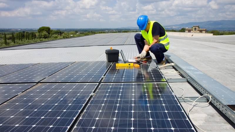 solar panel installation