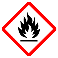 Flammable Household Hazardous Waste hHW symbol