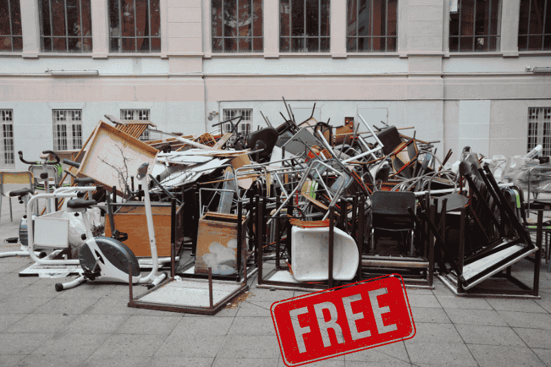 How to get rid of old furniture for free