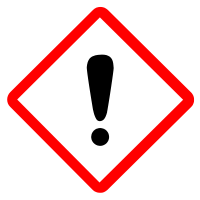 Irritant Household Hazardous Waste hHW symbol