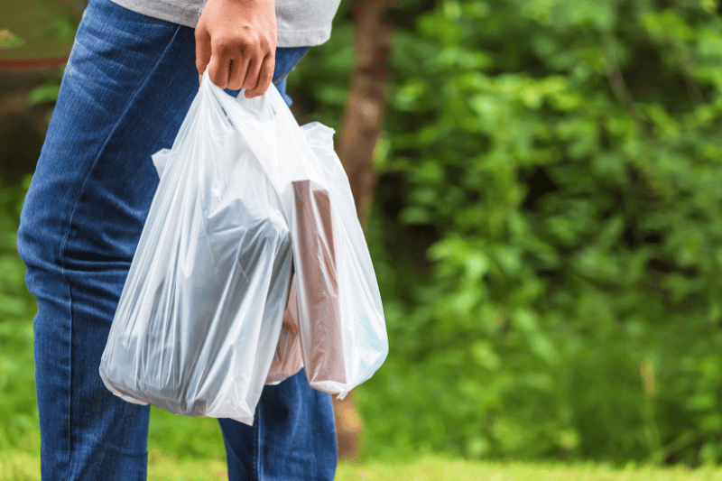 Recycling Myth Plastic bags can be tossed in the curbside recycling bin