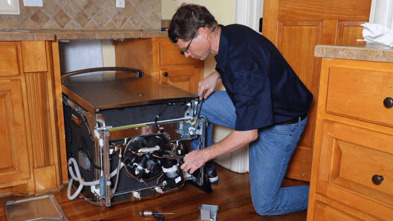 How to remove dishwasher